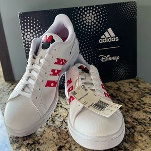 Disney Adidas Grand Court Base Shoes Minnie Mouse Size 8.5